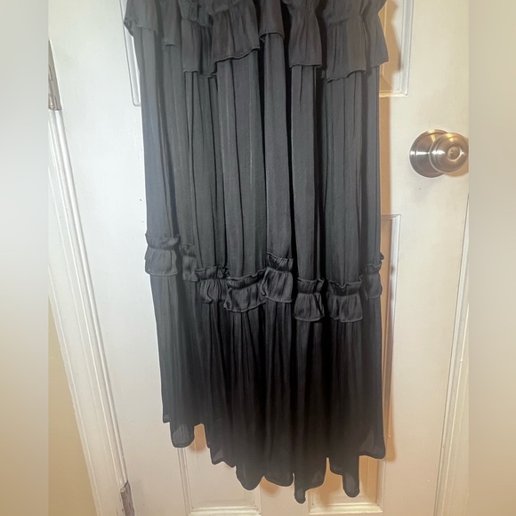 Black AQUA Halter Satin Dress - Size XL - Picture 7 of 9